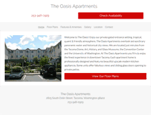 Tablet Screenshot of liveattheoasisapartments.com